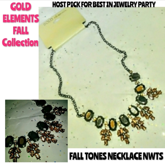 Jewelry - Gold Elements Accent Necklace Fall Line Up NWT
